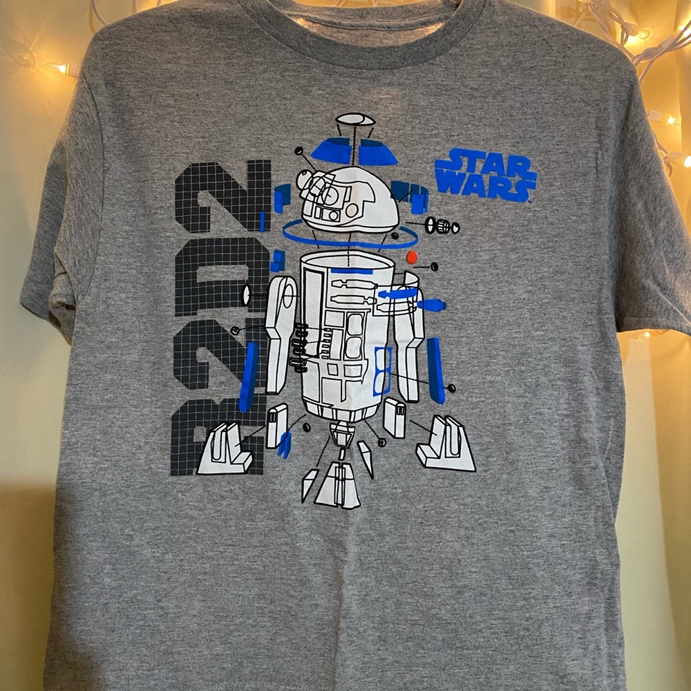 Star Wars Gray R2-D2 Kids Tee
